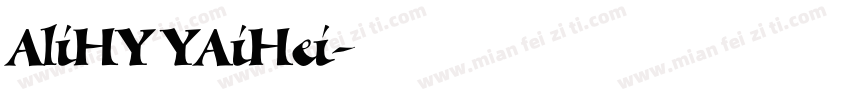 AliHY YAiHei字体转换